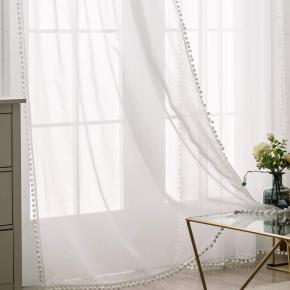 Sheer curtain for home window