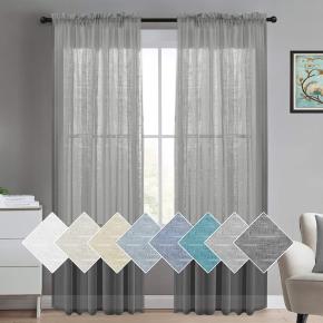 Cotton and linen Sheer Curtains