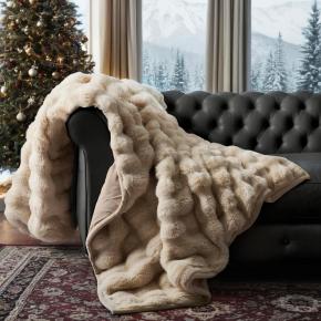 High Quality Buddle Blankets Double Bubble Fur for Weighted Skin-Friendly Softness Technique Safety Environmentally Friendly