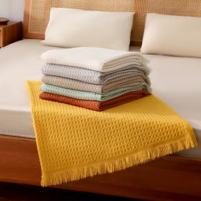 Knitted Acrylic Throw Blanket for Beds with Tassel Knit Blankets Sofa Plaid Decoration for Home