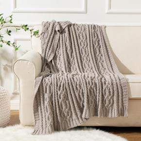 Sofa Couch Knitted Crochet Throw Blanket Home Bed Living Room Decor Gift Chunky Knit Throw Blanket