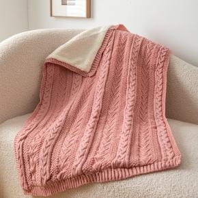 Queen Size Super Soft Cozy Double Layer Sherpa Fleece Warm Blanket for Winter