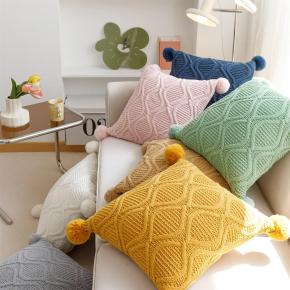 Soft Custom Diamond 18x18 Inch Polyester Chenille Pillow Case