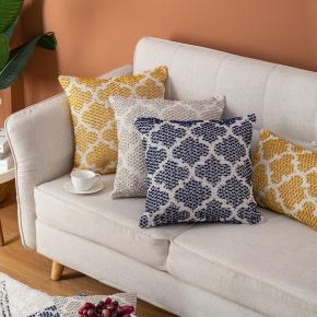 New Design Boho Farmhouse Cushion Covers Decorative Home Geometry Pillow case Sofa Handmade Jacquard Cushion Pillow Cover