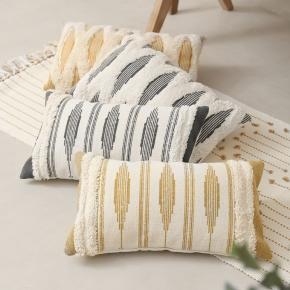 High Quality Decorative Luxury Cushion Cover Boho Tufted Tribal Throw Pillow Cases With Tassels for Bedroom Sofa Living Room